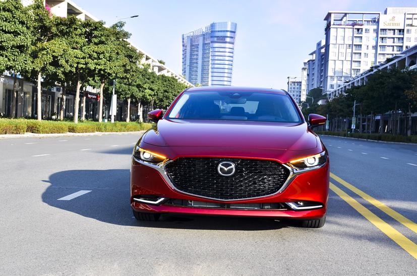 Mẫu xe Mazda3 thế hệ mới do Thaco lắp ráp trong nước.