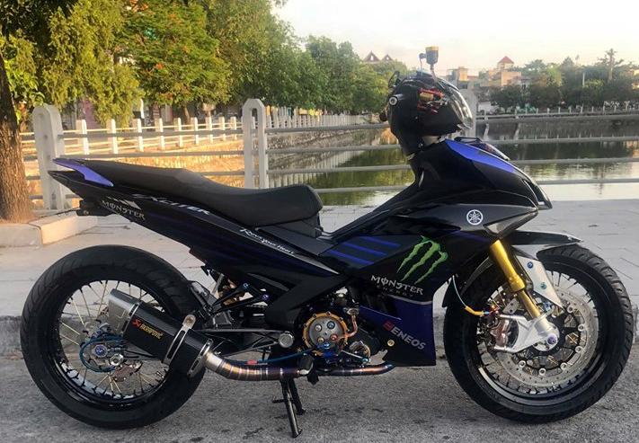 Chiếc Yamaha Exciter độ "khủng" với nhiều chi tiết, linh kiện được làm lại, thay thế từ hãng sản xuất thứ 3. (Ảnh: VVT)