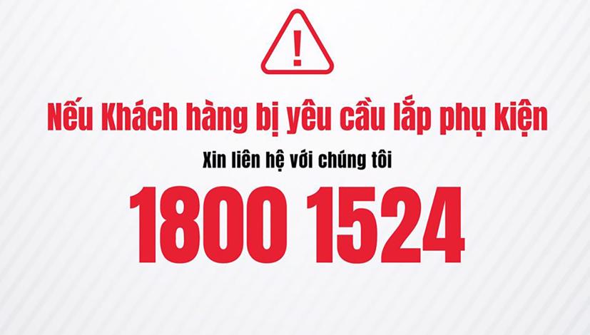 Toyota Việt Nam muốn ngăn tình trạng đại lý bán xe kiểu bia kèm lạc bằng cách cung cấp đường dây nóng đến người tiêu dùng - Ảnh chụp màn hình.