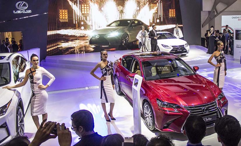 Gian hàng Lexus tại triển lãm Vietnam Motor Show 2018.