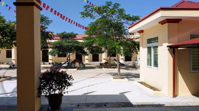 Cơ sở vật chất khang trang của Trường Mầm non Gia Khánh.