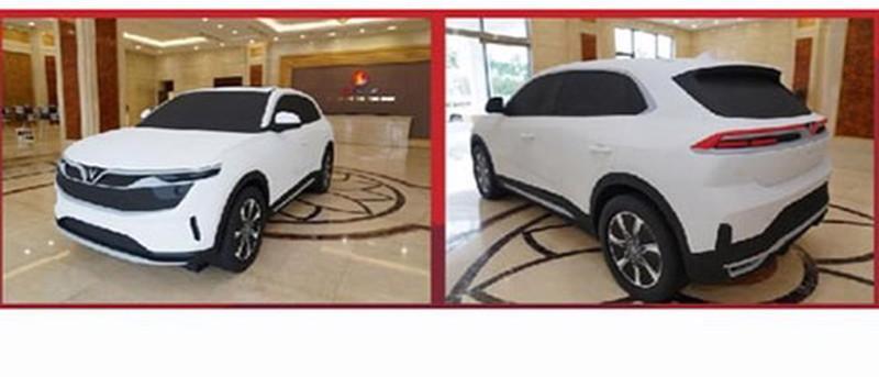 Chiếc xe màu trắng có vẻ thuộc phân khúc xe hạng C